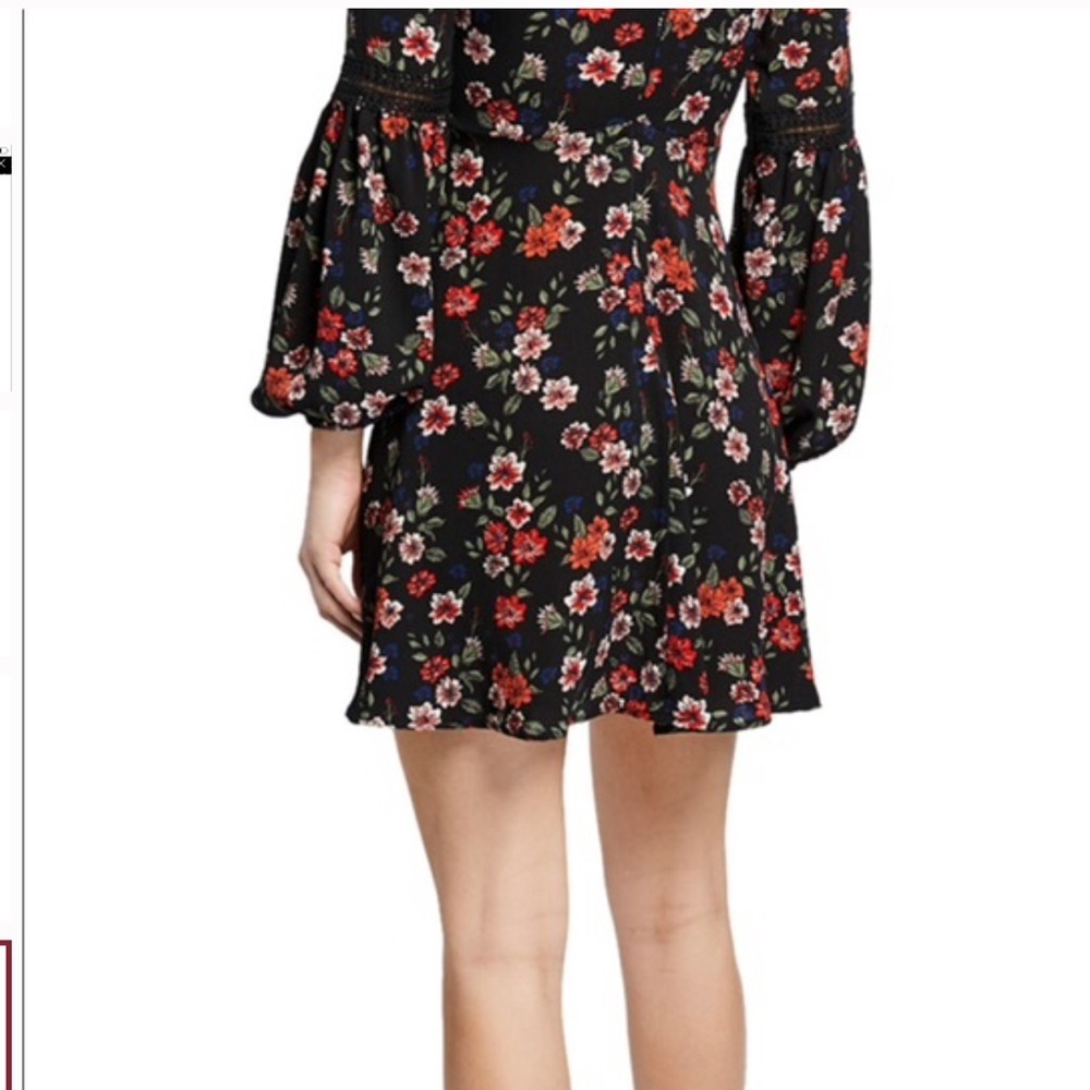 Free Generation Los Angeles black print mini dress - Picture 5 of 12